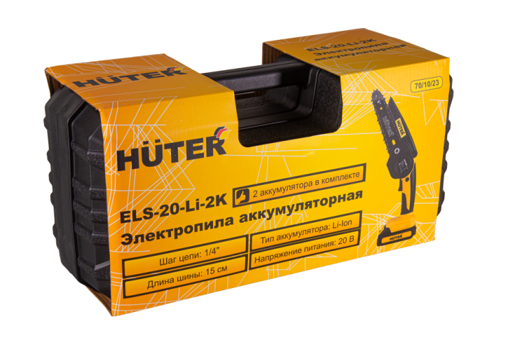 Электропила аккумуляторная Huter ELS-20-Li-2К